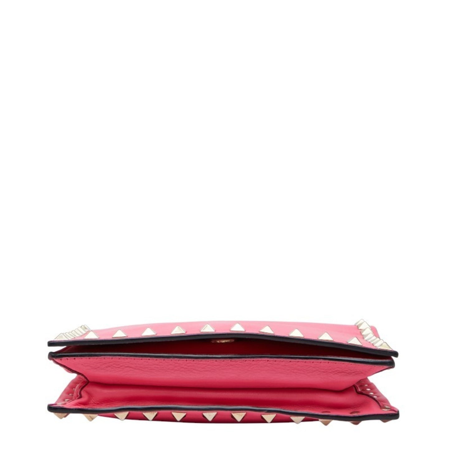 Valentino Studded Shoulder Bag In Pink Leather