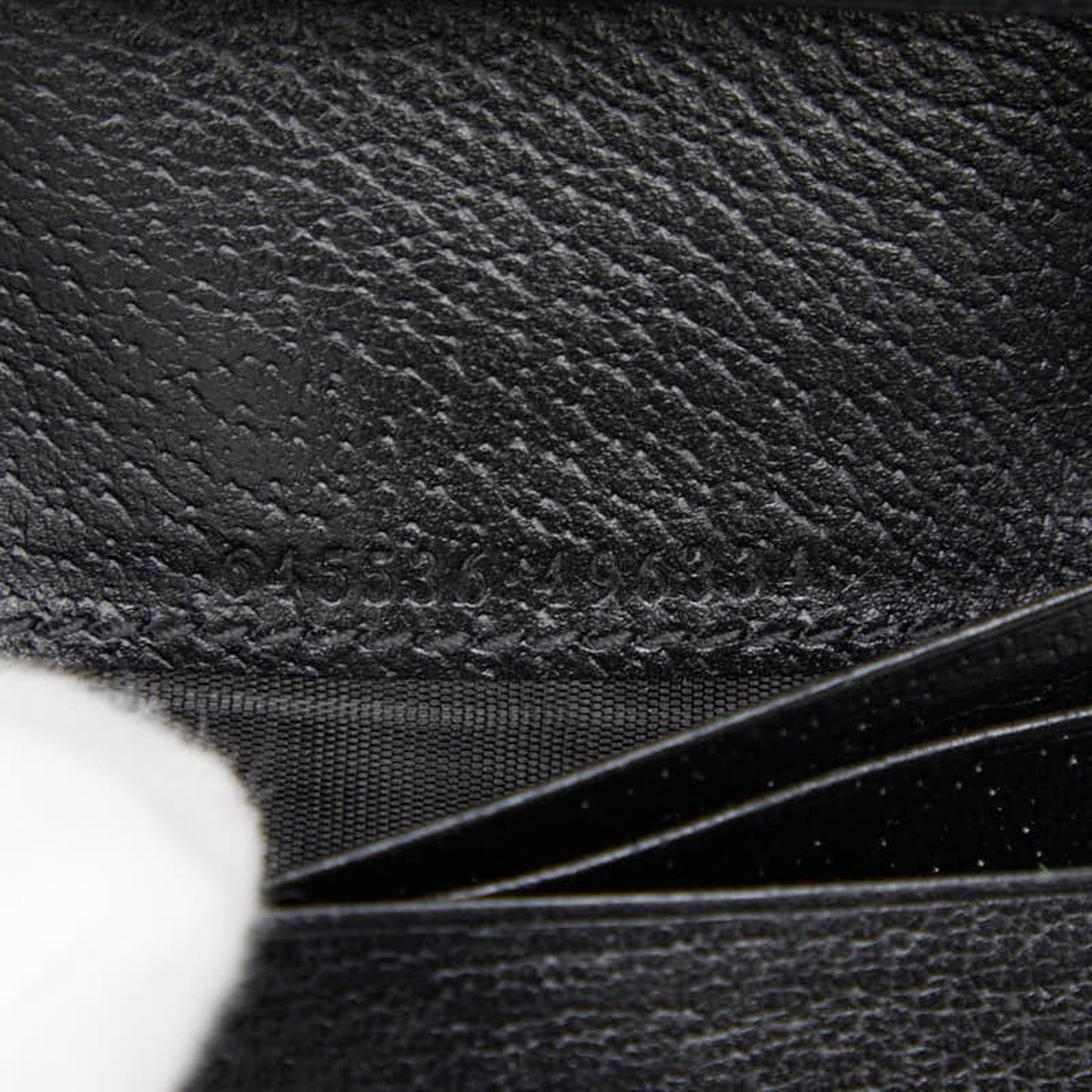 Gucci Jackie 1961 Bifold Compact Wallet 645536 Black Denim Leather