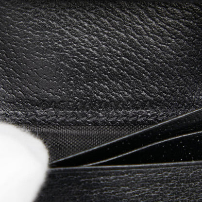 Gucci Jackie 1961 Bifold Compact Wallet 645536 Black Denim Leather