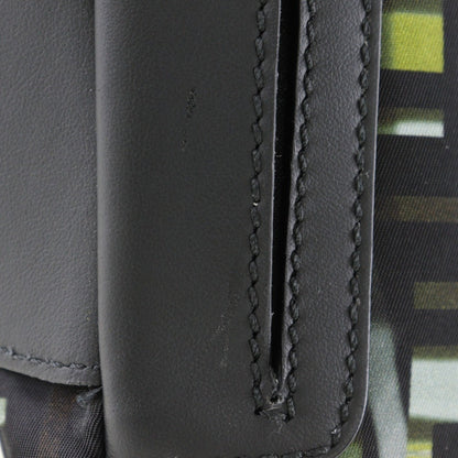 Fendi Mamma Bucket Shoulder Bag 3Way Body Clutch Zucca Camouflage Pattern 7V72 Nylon Black 3Way Type