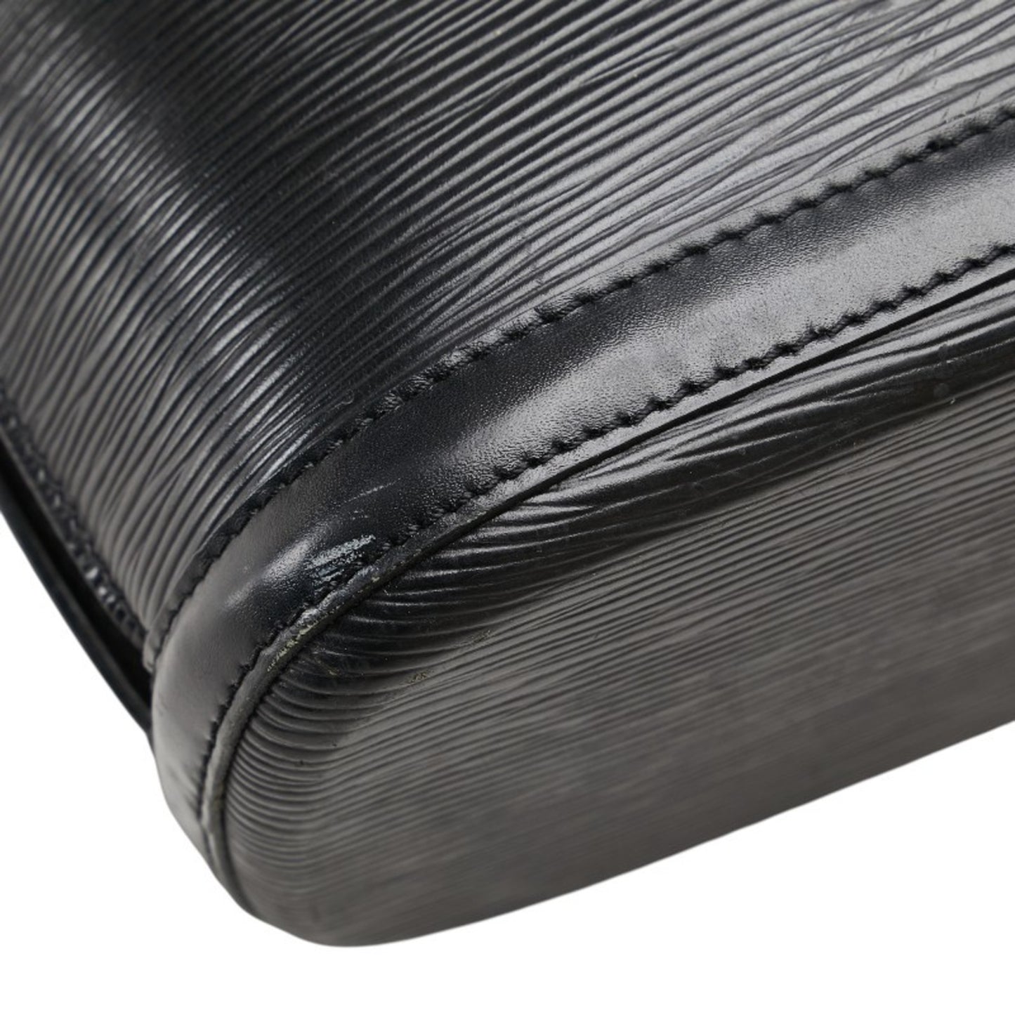 Louis Vuitton Epi Lussac One-Shoulder Bag Tote M52282 Noir Black Leather