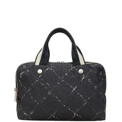 Chanel (Formerly The Travel Line) Handbag Mini Boston Bag In Black