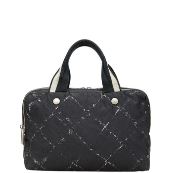 Chanel (Formerly The Travel Line) Handbag Mini Boston Bag In Black