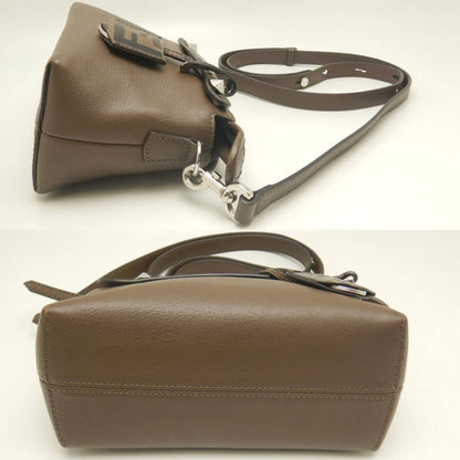 Fendi By The Way Mini Zucca 8Bl145 A6C0 Shoulder Bag In Brown Leather