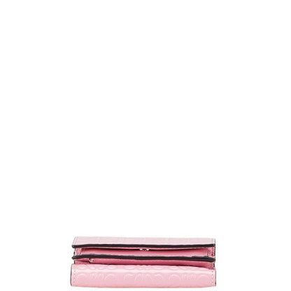 Loewe Anagram Tri-Fold Wallet Pink Leather