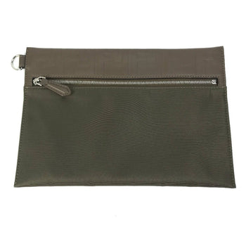 Fendi 7N0108 Zucca Clutch Bag Pouch Nylon/Leather