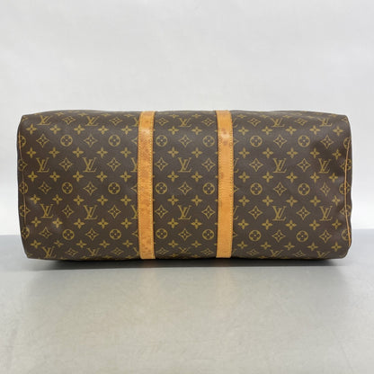 Louis Vuitton Monogram Keepall 55 Boston Bag M41424 Brown
