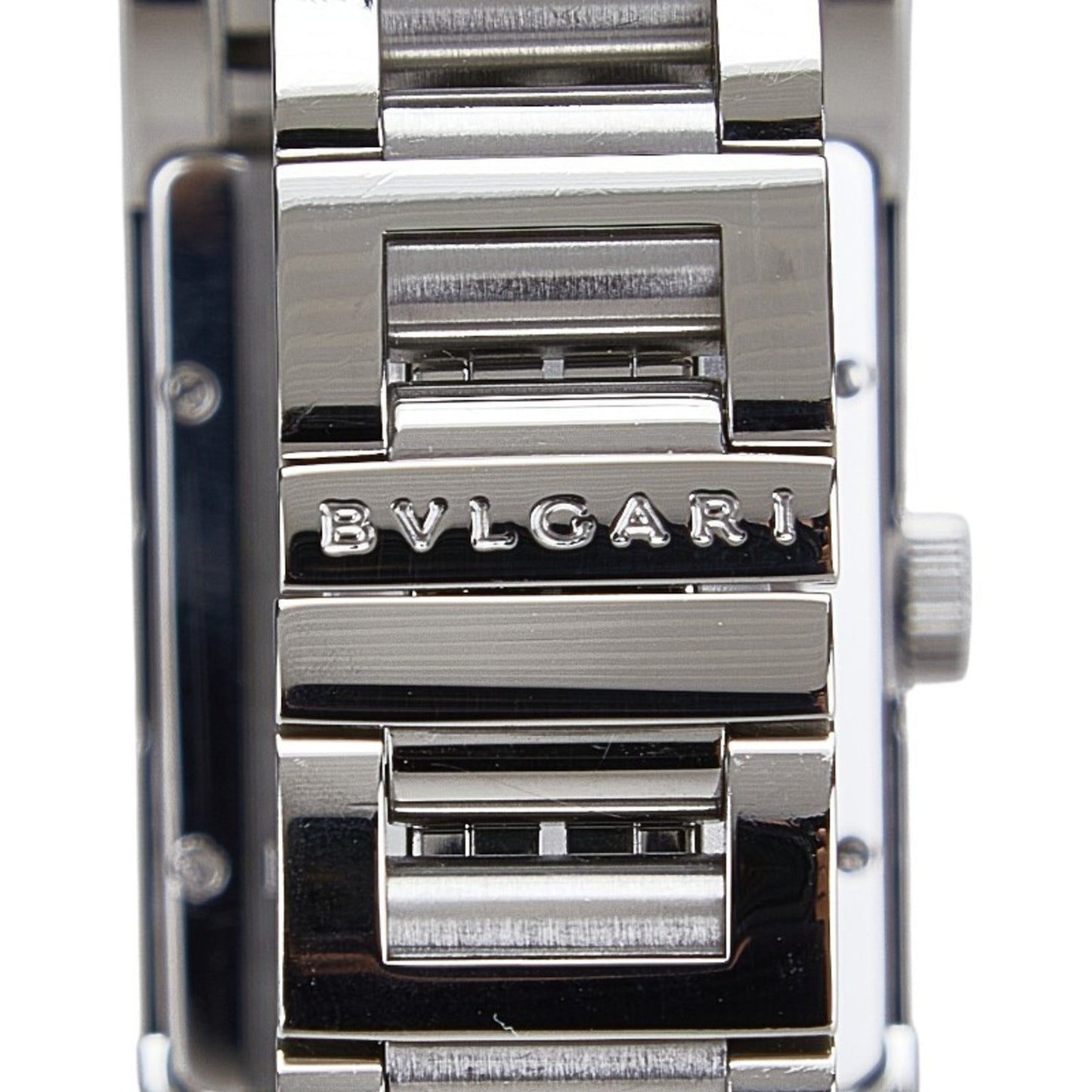 Bvlgari Rettangolo Watch Rt45S Automatic White Dial Stainless Steel