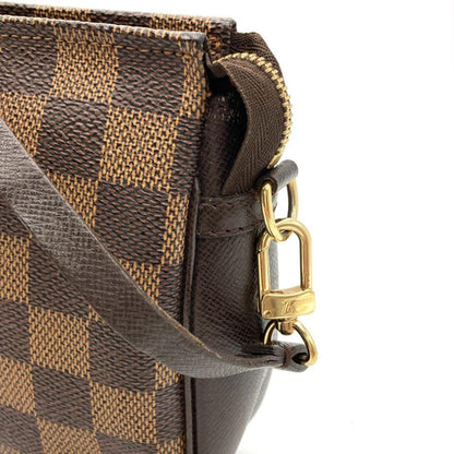 Louis Vuitton Truth Makeup Pochette Hand Pouch Damier Ebene N51982 Brown No1918