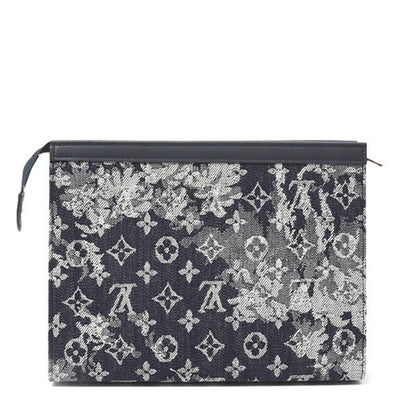 Louis Vuitton Men'S Monogram Tapestry Pochette Voyage Mm Clutch Bag