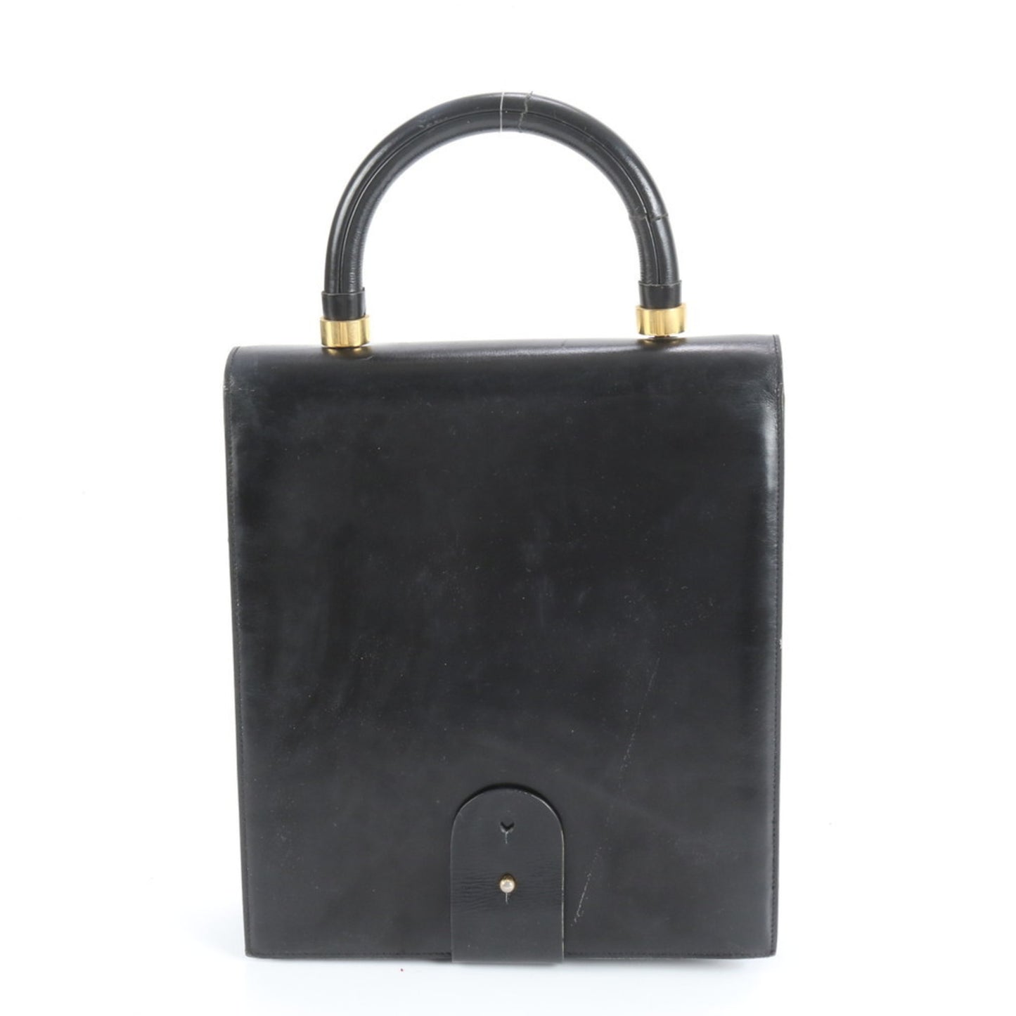 Christian Dior Leather Tote Handbag Black