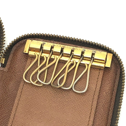 Louis Vuitton M62610 Monogram Canvas Pochette 6 Cls Round 6-Key Case In Brown