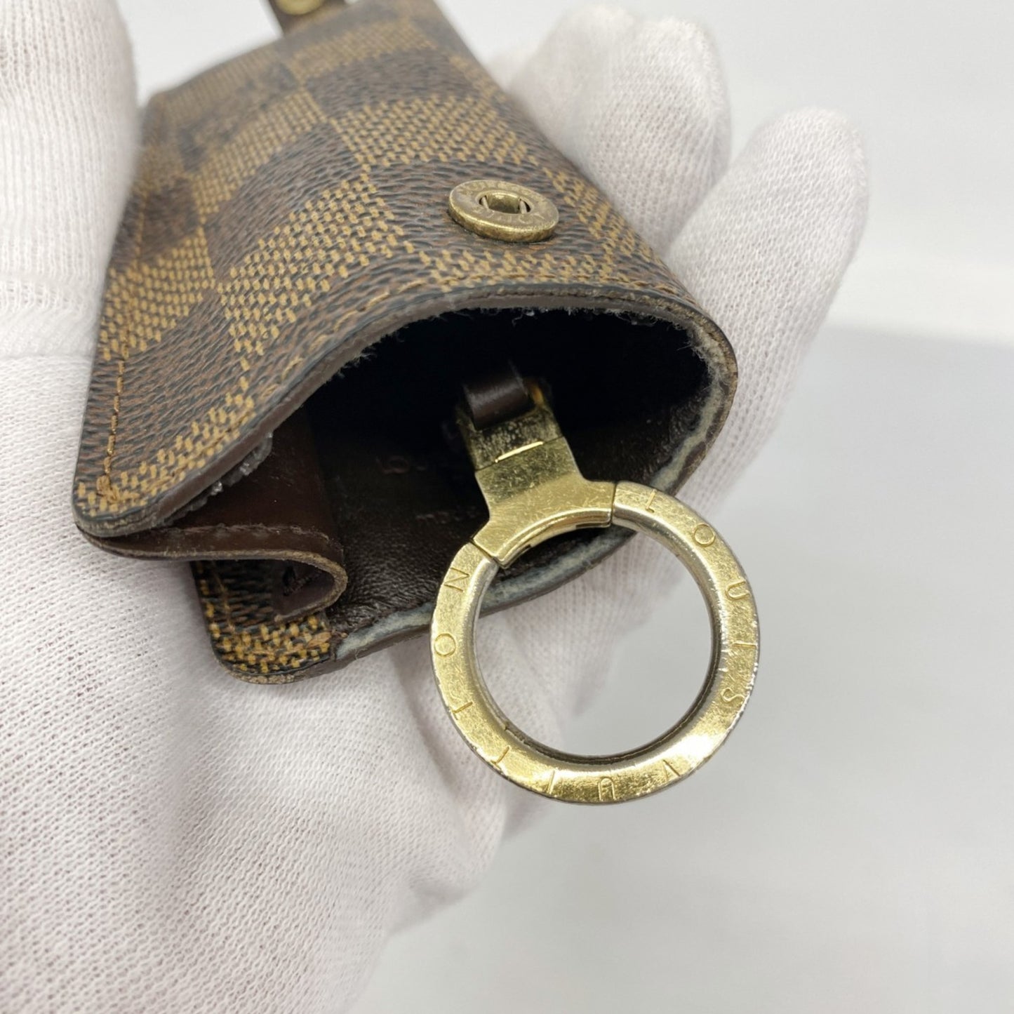 Louis Vuitton Damier Crochet Pm Key Case N62661 Ebene