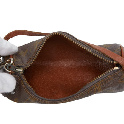 Louis Vuitton Monogram Papillon 30 Accessory Pouch M51385 Brown Leather