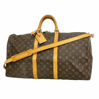 Louis Vuitton Monogram Keepall Bandouliere 55 Boston Bag M41414 Brown