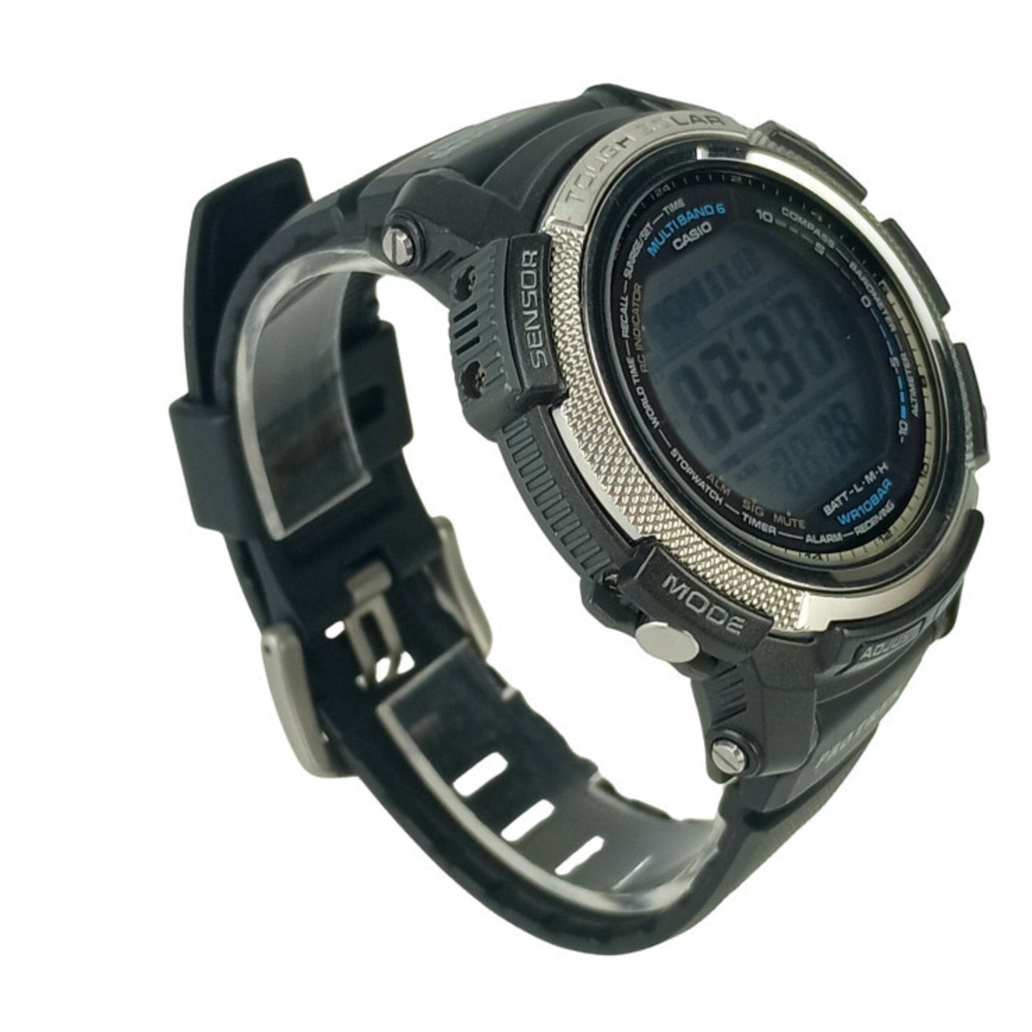 Casio Pro Trek Triple Sensor Prw20001Er Black Rubber