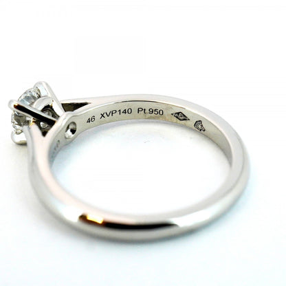 Cartier Solitaire Ring 1Pd Pt950 Platinum Diamond 0.34Ct #46