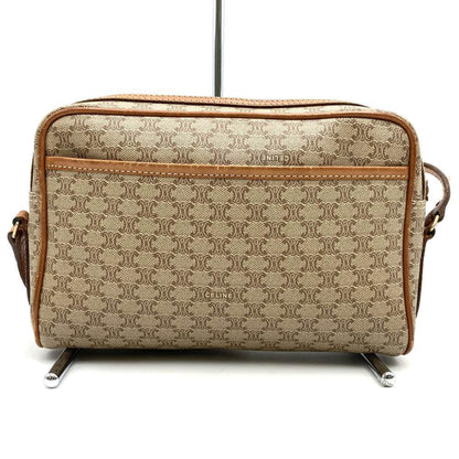 Celine Shoulder Bag Beige Leather