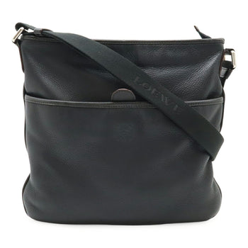 Loewe Anagram Shoulder Bag Leather Black 323.26.B30