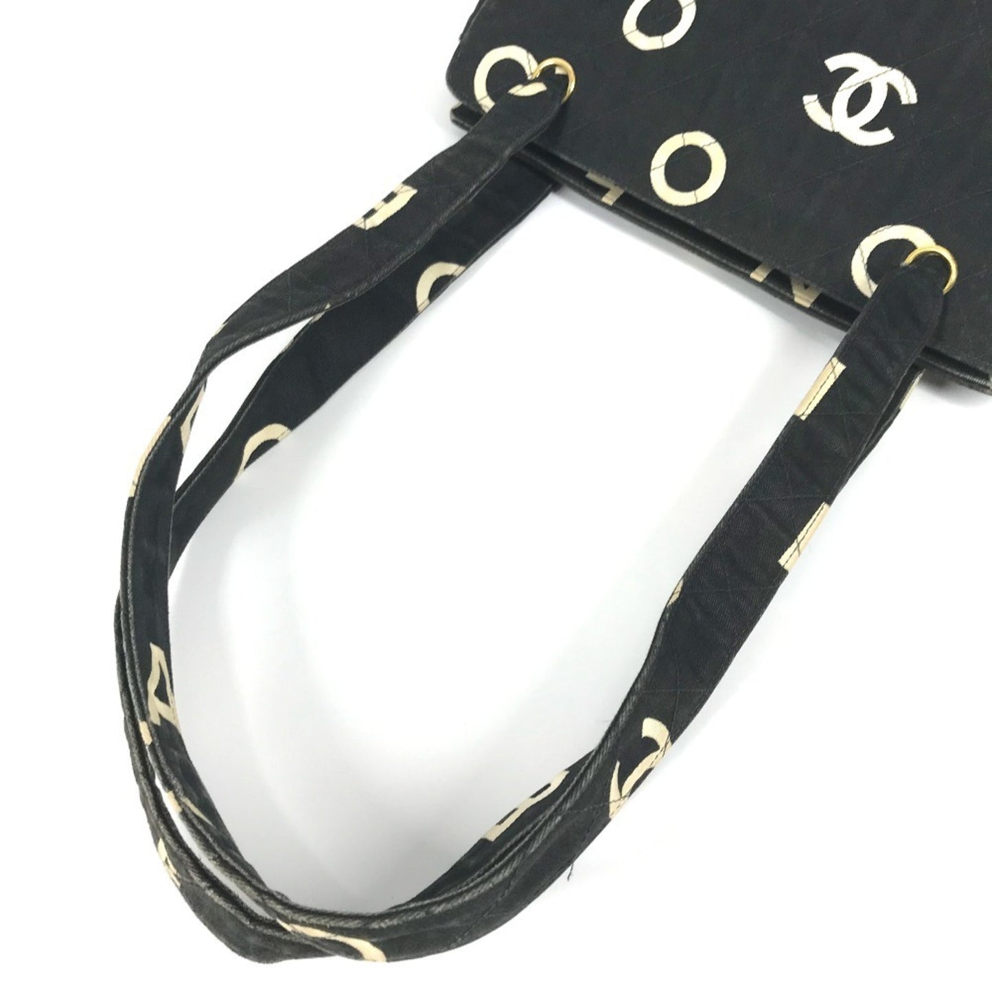 Chanel Chanel Logo All-Over Print Tote Bag