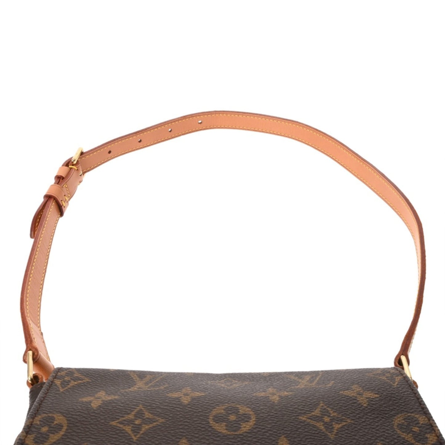 Louis Vuitton Monogram Musette Salsa Short Brown M51258 Women'S Canvas Shoulder Bag