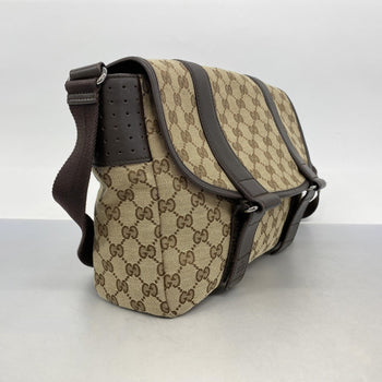 Gucci Shoulder Bag Gg Canvas 145859 Beige Brown