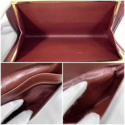 Cartier Bifold Long Wallet Bordeaux Must W Flap Leather