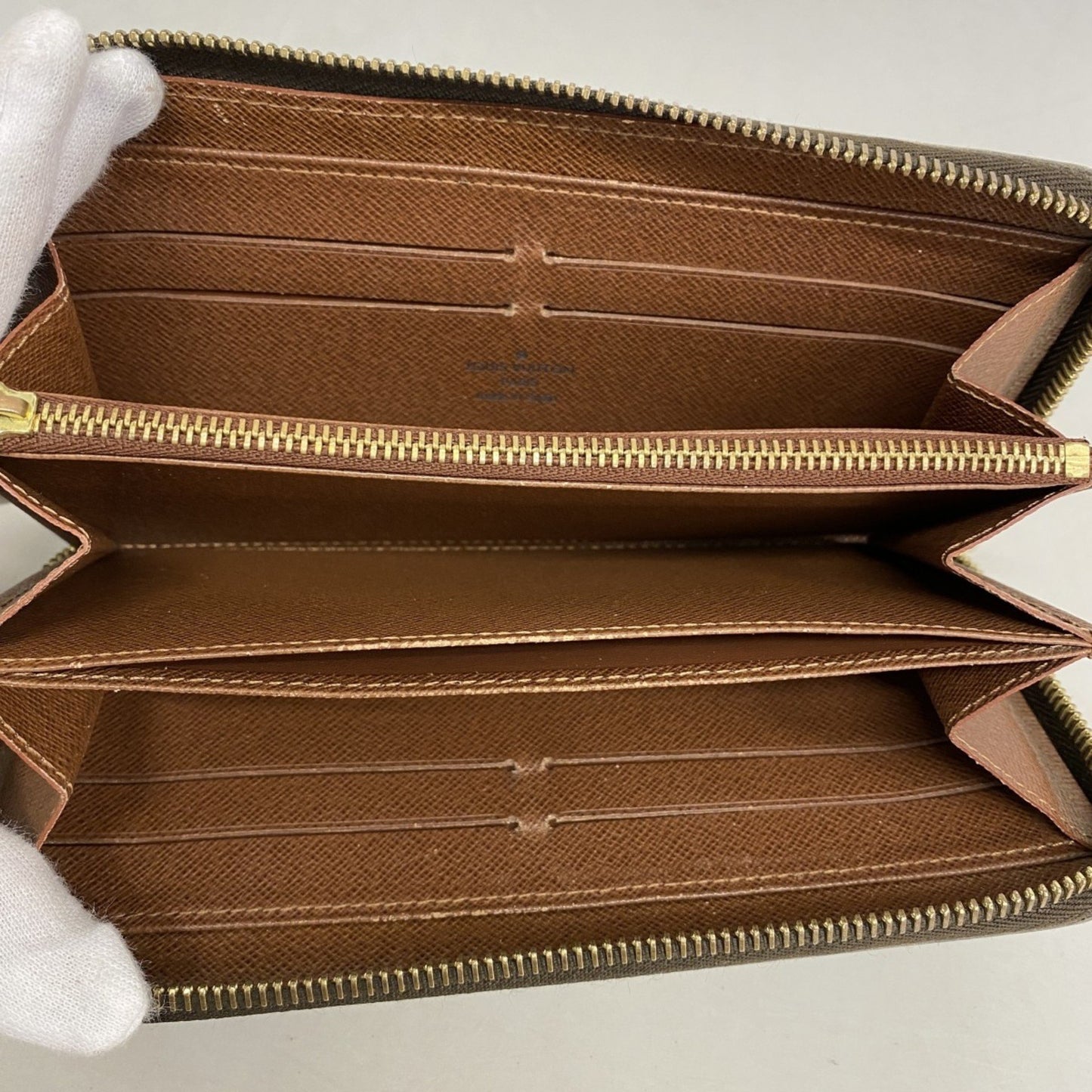 Louis Vuitton Monogram Zippy Wallet M60017 Brown