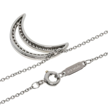 Tiffany Moon Diamond Necklace In Platinum Pt950