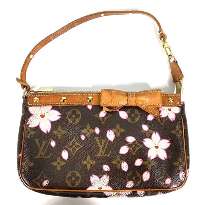 Louis Vuitton M92006 Monogram Cherry Blossom Pochette Accessoires By Takashi Murakami. Mini Handbag