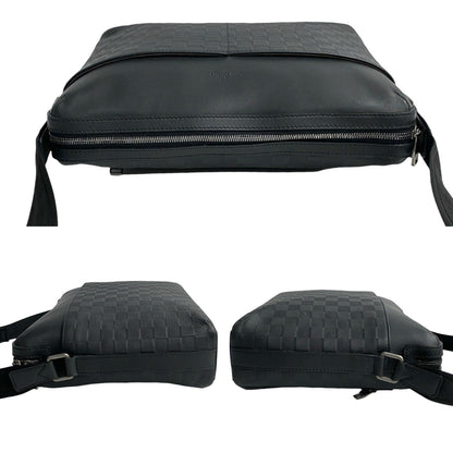 Louis Vuitton Calypso Mm Damier Infini Leather Shoulder Bag/Business Bag In Noir