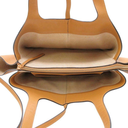 Celine Tri-Fold Leather Handbag Tote Bag In Mustard