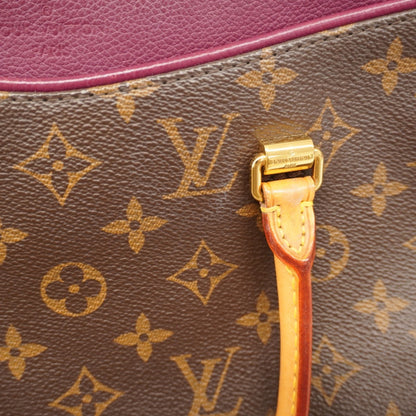 Louis Vuitton Monogram Pallas Handbag M40906 Brown Aurore 2-Way Bag