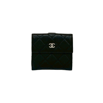 Chanel Matelasse Coco Caviar Leather Bi-Fold Wallet