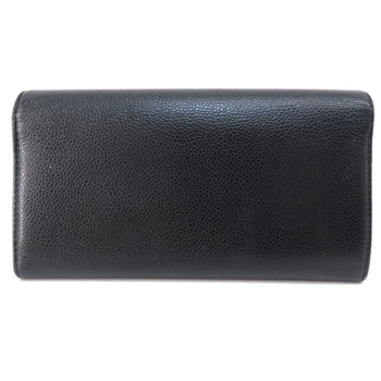 Chanel Coco Mark Long Wallet Caviar Skin
