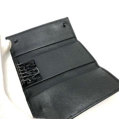 Prada Camouflage 6-Key Holder Long Key Case Nylon