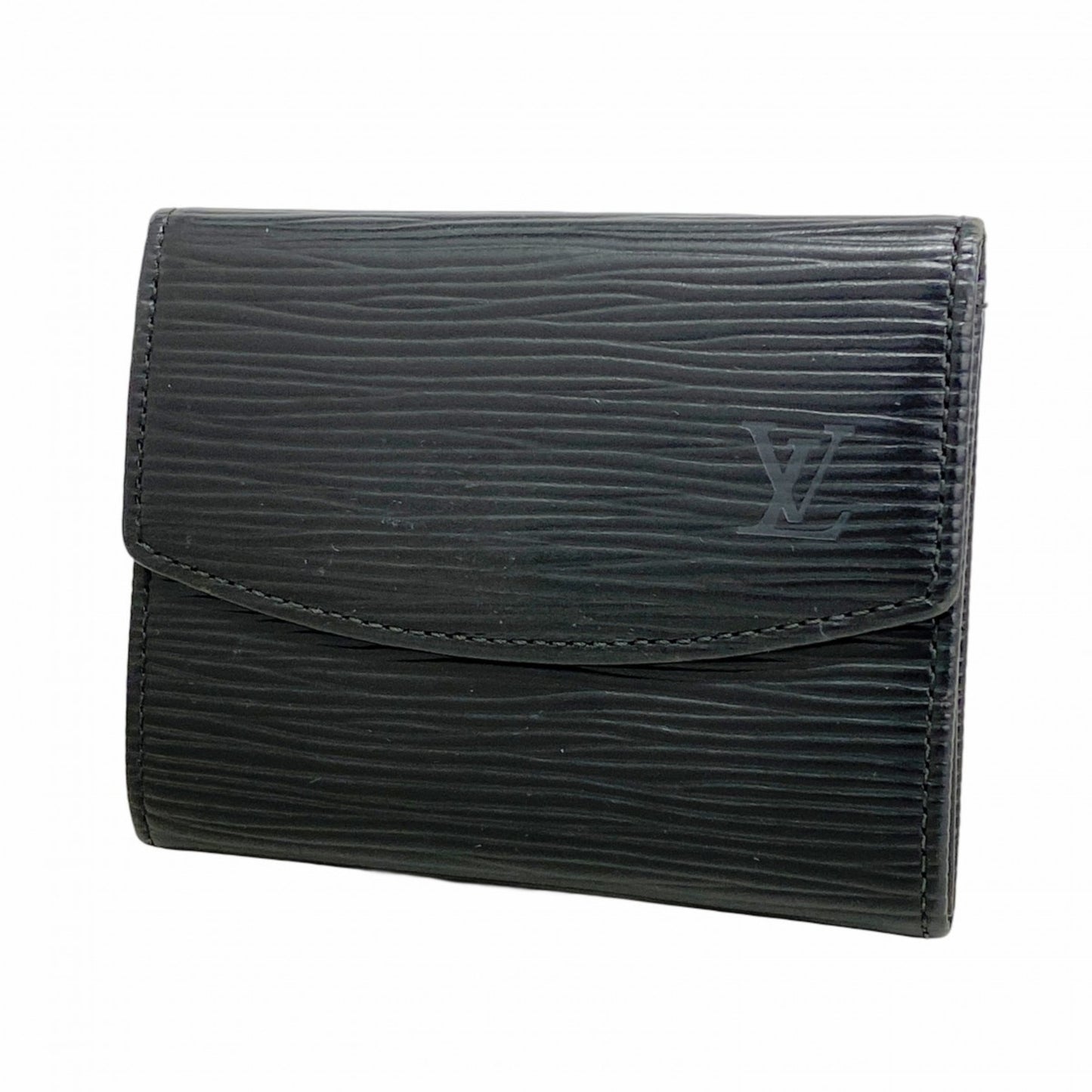Louis Vuitton Epi Wallet/Coin Case Porte Carte Sample M63512 Noir