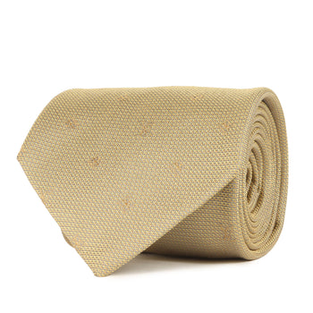 Louis Vuitton Monogram Silk Cravate Gold Tie For Men