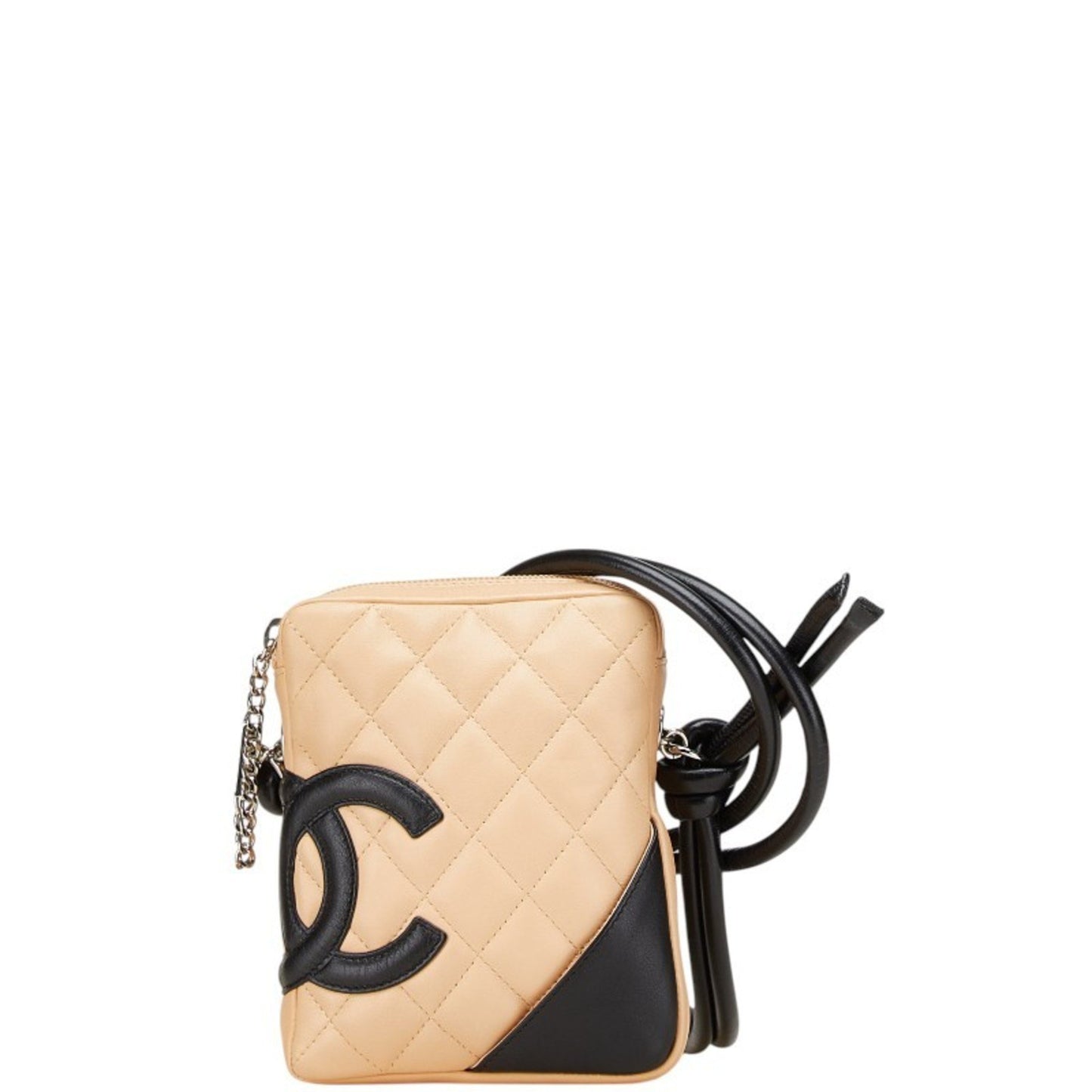 Chanel Cambon Line Coco Mark Shoulder Bag In Beige