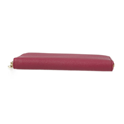 Bvlgari Bulgari Long Wallet 286311 Leather Heather Amethyst Pink Series Gold Hardware Round Zipper