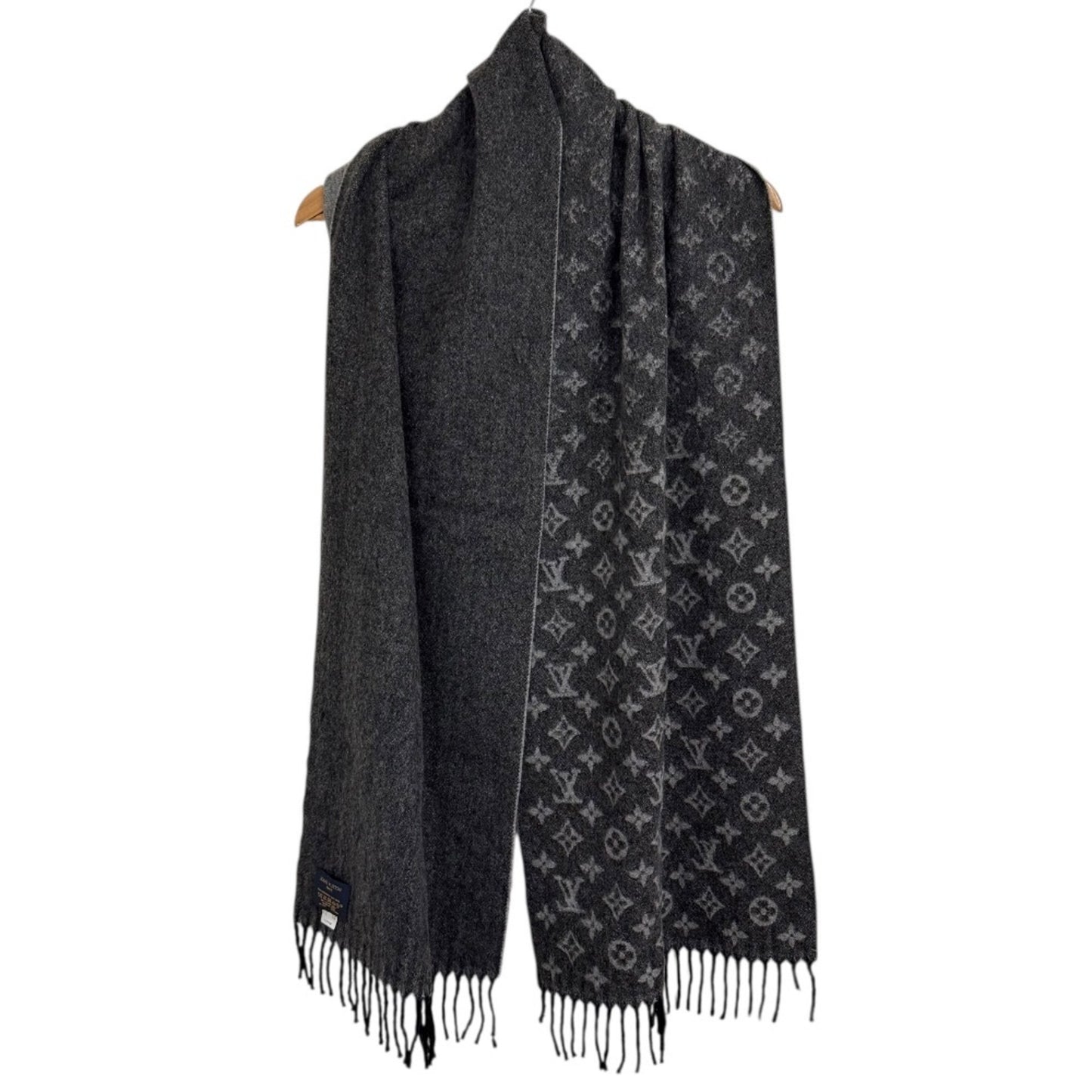 Louis Vuitton Louis Vuitton Echarpe Monogram Gradient Scarf/Shawl M75900 Charcoal Gray X