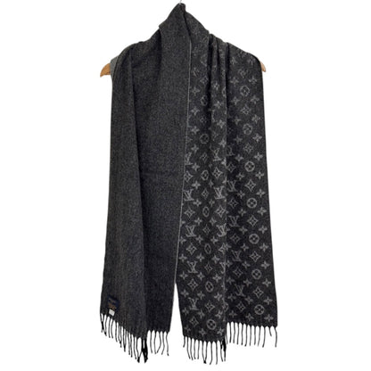 Louis Vuitton Louis Vuitton Echarpe Monogram Gradient Scarf/Shawl M75900 Charcoal Gray X