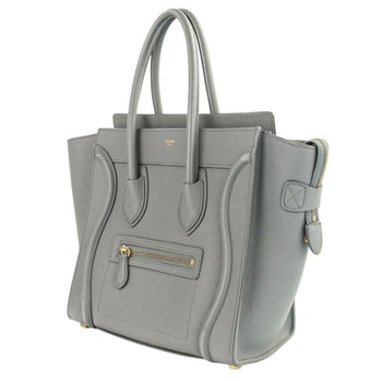 Celine Luggage Bag Micro Shopper Tote Gray