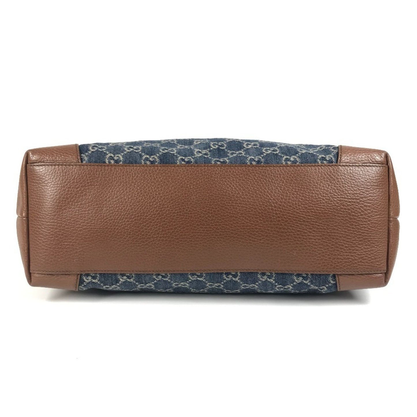 Gucci 631685 Denim Overture Ophidia Gg Medium Tote Bag Shoulder In And Leather