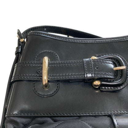 Burberry Established Quilted Crossbody Shoulder Bag In Black