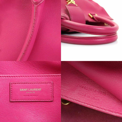Saint Laurent Saint Laurent Handbag Shoulder Bag Baby Cabas Leather Pink Gold