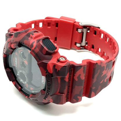 G-Shock Casio Gd-120Cm-4 Camouflage Series Big Case Digital Watch In Red