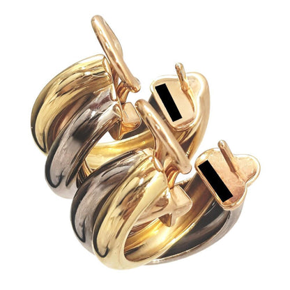 Cartier Trinity Earrings In 18K 750 Yellow Gold