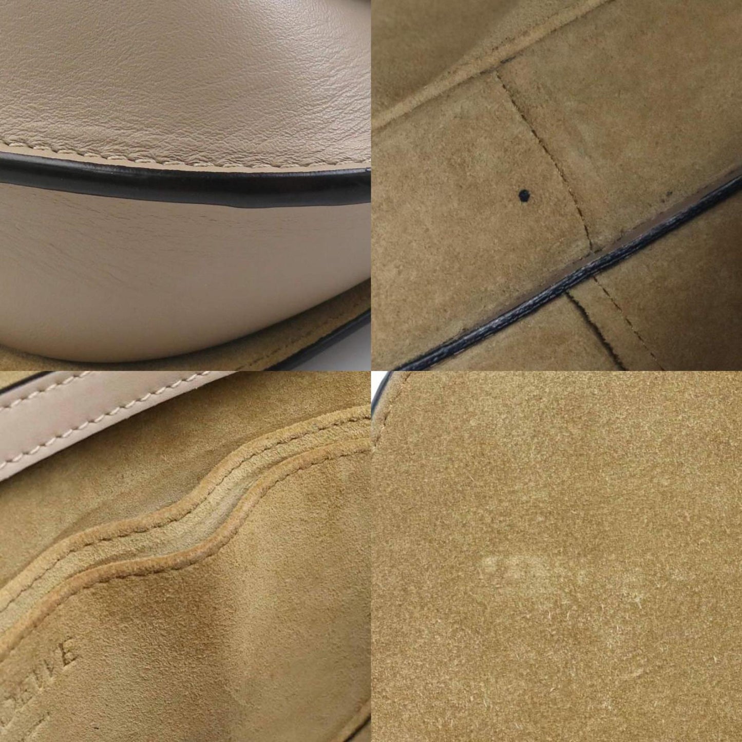 Loewe Shoulder Bag Leather Greige