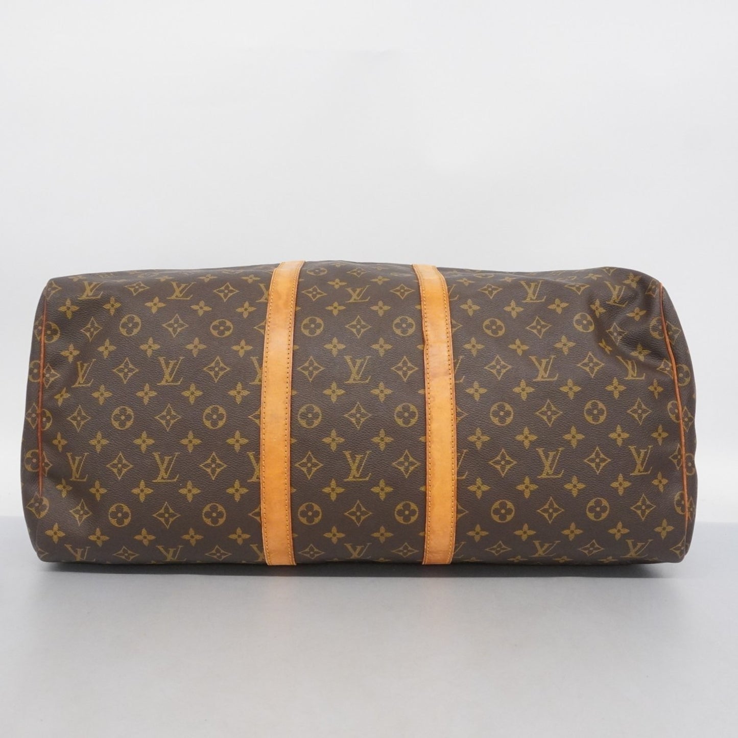 Louis Vuitton Monogram Keepall 55 Boston Bag M41424 Brown